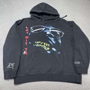 Kendrick Lamar Hoodie Mens XL Black Lay Wit Ya Graphic Fleece Sweatshirt Rap